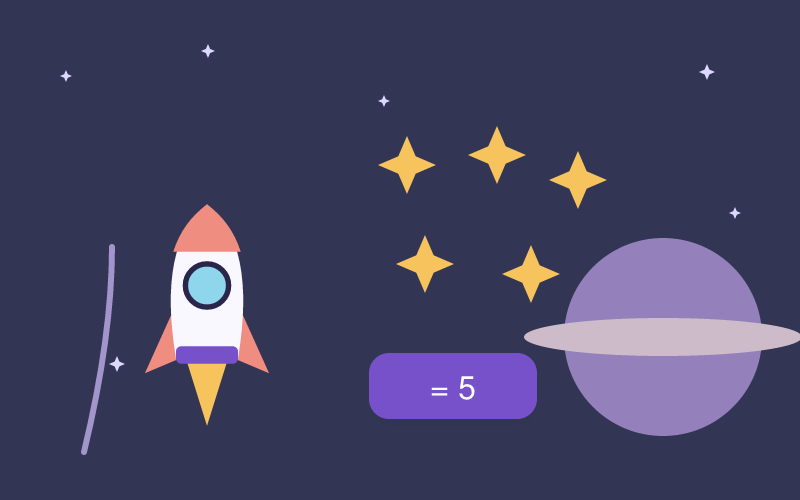 Space Race Counting game cover illustration